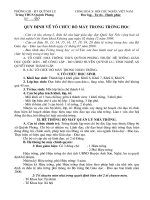 Các quy định trong nhà trường