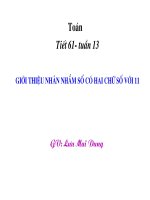 Nhân nhẩm một số với 11