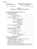 Mẫu báo cáo tình hình giáo dục đầu năm học 2009-2010