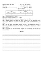 Đề thi Lý 8 HKII 2008-2009