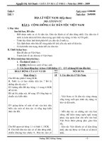 Giáo án Địa 9 kì I- Bài thực hành có biểu đồ
