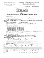 Kế hoạch chuyên môn lớp 11+12