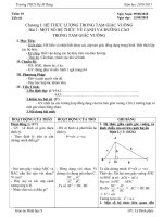 Phúc. T 01 - $ 1 Một số hệ thức về cạnh, đường cao trong tam giá vuông