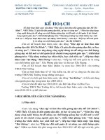 kế hoạch thực hiện các cuộc vận động năm học 10-11