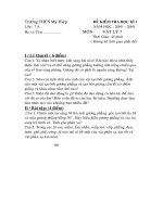 Đề  thi lý 7 HKI 2008-2009