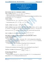 ĐỀ TỰ LUYỆN THI THỬ ĐẠI HỌC SỐ 04 MÔN TOÁN