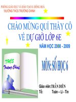 số học 6 tiết 95