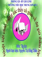 Bài giảng môn tập đọc lớp 2: Ngôi trường mới