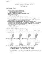 KIỂM TRA 45'''' TIẾNG ANH 7-L1-HK2(08-09)