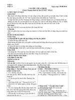 giáo án 11 theo chuẩn KT Tuần 1-4