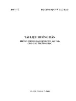 Hướng dẫn phòng chống dịch cúm A(H1N1)