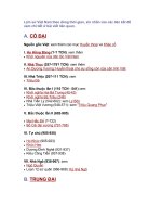 LỊCH SỬ VN QUA DÒNG THỜI GIAN