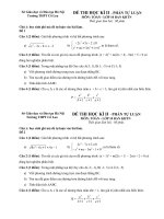 đề thi học kì lớp 10 năm 2007-2008