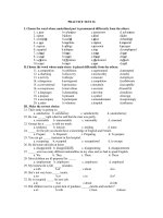 Đề kiểm tra tiếng anh lớp 12, đề số 36