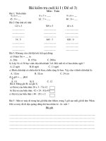 on tap tv cuoi ki 1 lop 3