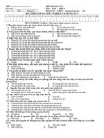 KIEM TRA HK I SINH 11 CB