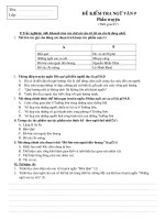 Kiểm tra Văn (phần truyện) 9