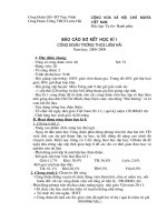 Báo cáo Công đoàn (Học kì I năm học 08-09)