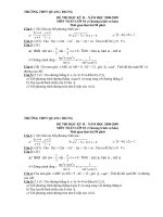 Đề thi lớp 10 (CB) kì 2 năm 2009