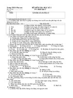 Đề Kiểm Tra Sinh 7(HK I)