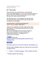 Thủ thuật chèn banner đẹp và Homepage