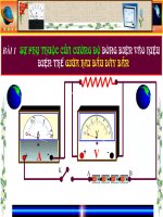 sự phụ thuộc của cường độ dòng điện vào U