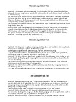 Tính cách con nguoi qua các năm