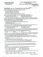 ĐỀ THI THỬ ĐẠI HỌC LẦN VI NĂM 2012 MÔN SINH HỌC TRƯỜNG THPT CHUYÊN ĐHSP HÀ NỘI