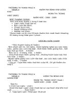 Đề thi TViệt cả năm khối 2