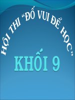 ĐỐ VUI ĐỂ HỌC KHỐI 9