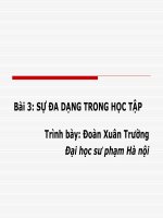 Dạy hòa nhập lấy hs làm TT - Bài 3
