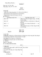 Tuần 7- lớp 1 - P.Cúc