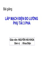 Mạch điện đo lường phụ tải 3 pha