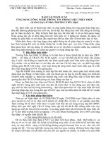 UDCNTT trong giang day tieu hoc