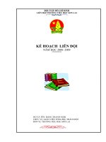 Bìa Ke hoạch Liên Đội