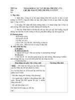 tiết 16: chủ đề môi trường và tự nhiên