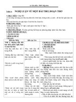 NGHỊ LUẬN VỀ MỘT BÀI THƠ...