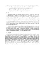 Ảnh hưởng của áp suất cao điều trị của sữa để sản xuất pho mát trên sự phân giải protein, lipid ,cấu tạo và chức năng của phô mai Cheddar trong giai đoạn ủ chín.