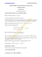 ĐỀ THI THỬ ĐH LẦN 2 CHUYÊN HÙNG VƯƠNG PHÚ THỌ NĂM HỌC 2012-2013 Môn thi: Toán
