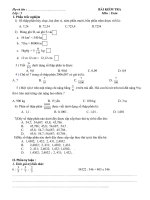 đề và phiếu GK I lớp 5 - Dung