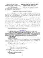 CAC VAN DE THONG NHAT CHI DAO TRONG HOI THAOVan ban chi dao thuc hien cac mon cua PGD