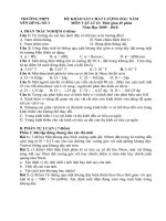 Đề thi kảo sát đầu năm lớp 12