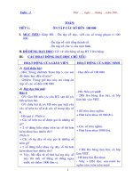 Toán lớp 4- Kỳ I