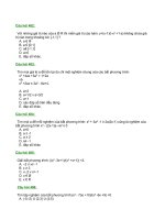 Đề luyện thi môn Toán 2