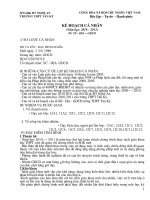 KE HOACH CA NHAN NGHIA