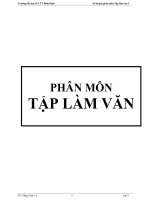 Kế hoạch giảng dạy TV5 phân môn tập làm văn