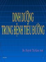 Dinh dưỡng với bệnh tiểu đường