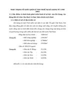 THỰC TRẠNG TỔ CHỨC QUẢN LÝ THU THUẾ TẠI HÀ GIANG TỪ 1998  2003