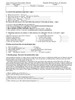 Kiểm tra 1 tiết Anh 7-bài số 1-HK I