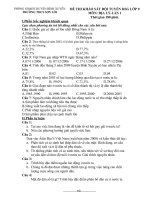 Đề khảo sát đội tuyển HSG lần 1,2